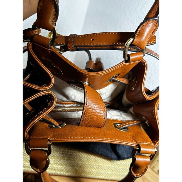 Michael Kors Marina Large Espadrille Denim Shoulder Bag EUC - Picture 6 of 9